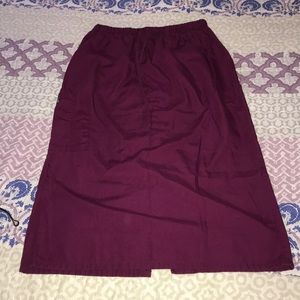 Cherokee Maroon Scrub Skirt